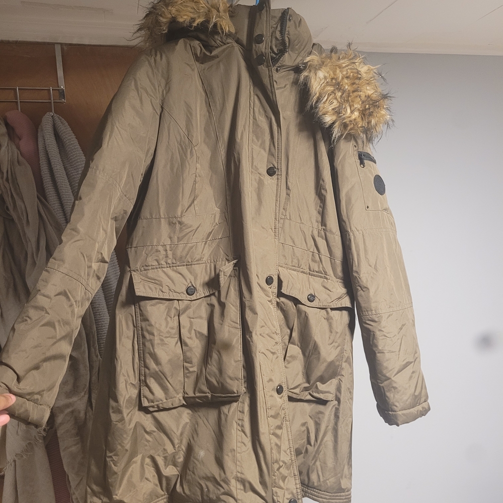 Women's Fur-Trimmed Parka Coat